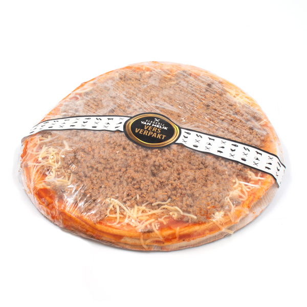Pizza taco met sla en saus