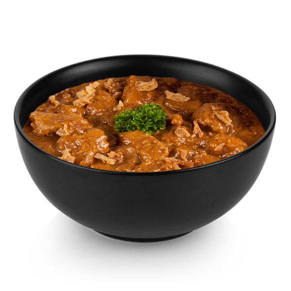 Varkenshaas in satésaus